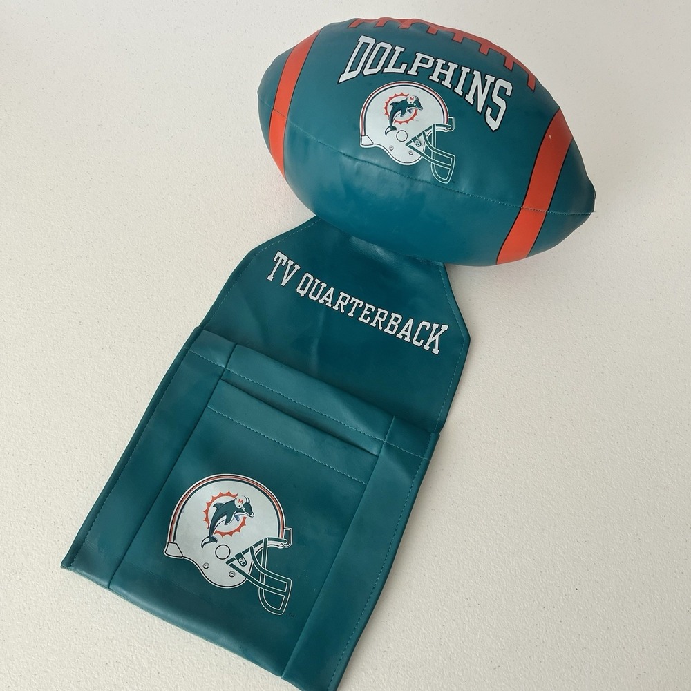 Vtg Tv Quarterback Miami Dolphins Armchair Pocket football remote holder 90s dad